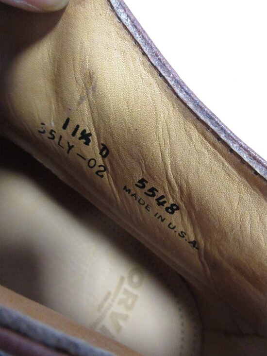 Orvis Boots 11.5 D Chukka Leather Vibram Lug Sole Heritage USA Made main image 4